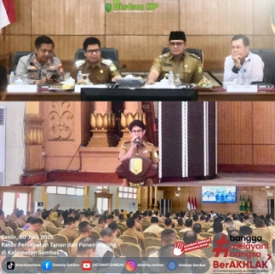 Rakor Percepatan Tanaman dan Panen Jagung di Kabupaten Sambas