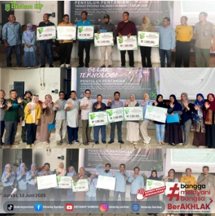 Sambas Berprestasi di Gelar Teknologi Penyuluh Pertanian Provinsi Kalimantan Barat 2025