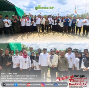 Sinergi Penguatan Ketahanan Pangan: Kunjungan Kerja Kepala BPPSDMP di BPP Selakau